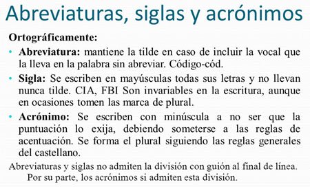 SIGLAS