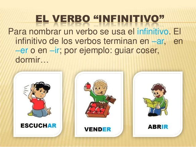 25 ejemplos de verbos con \