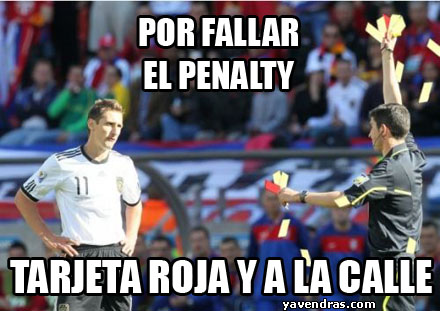 POR FALLAR EL PENALTY