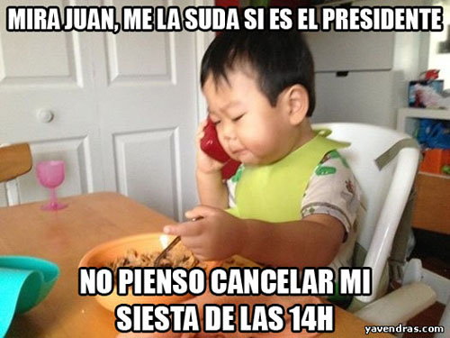 AUNQUE SEA EL PRESIDENTE