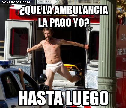 ¿QUIÉN PAGA LA AMBULANCIA?