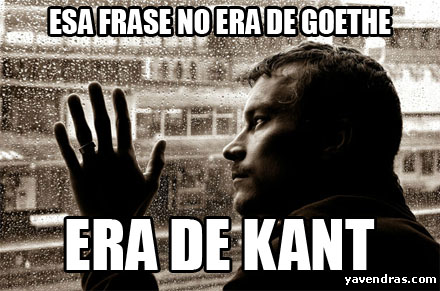 NO ERA DE GOETHE