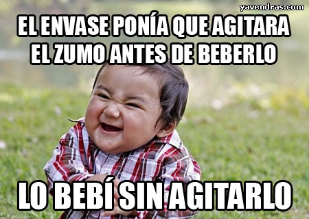 AGITAR ANTES DE BEBER